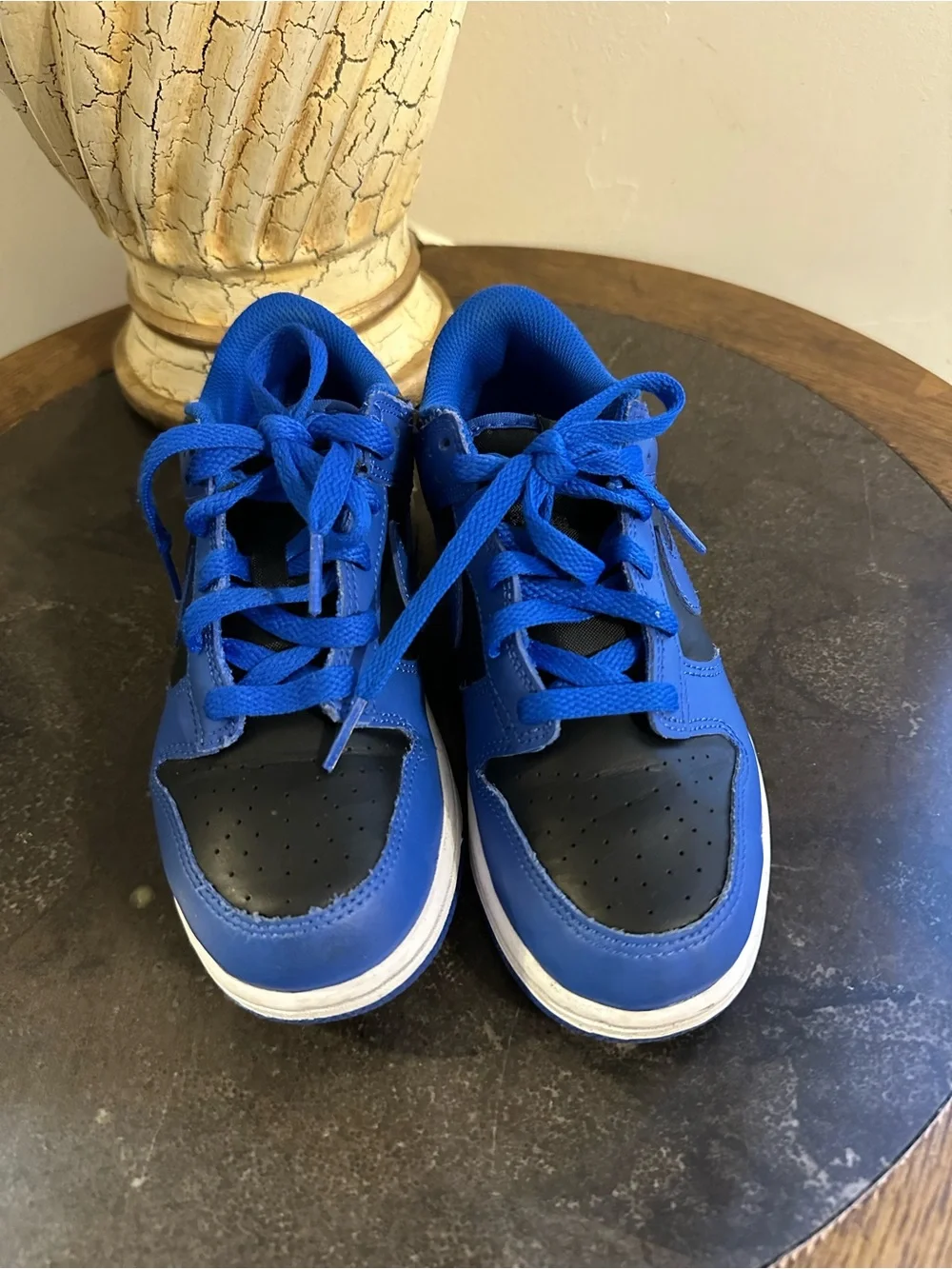 Nike Kids Royal Blue and Black Low-Top Sneakers